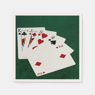 Poker Händer - Högkort - Kung Pappersservett