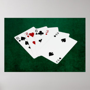 Poker Händer - Högkort - tio Poster