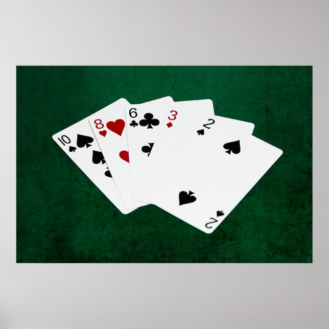 Poker Händer - Högkort - tio Poster (Framsidan)
