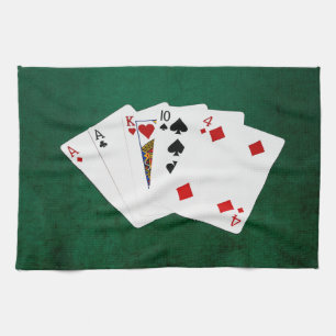 Poker Händer - One Pair - Ace Kökshandduk