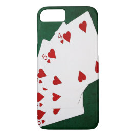 Poker Händer - Rak spolning - Hjärter Kostym