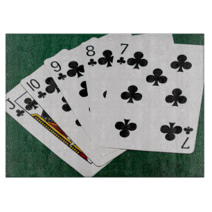 Poker Händer - Rak spolning - Klubbar Kostym