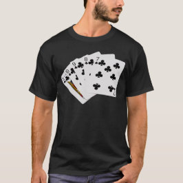 Poker Händer - Rak spolning - Klubbar Kostym Tee