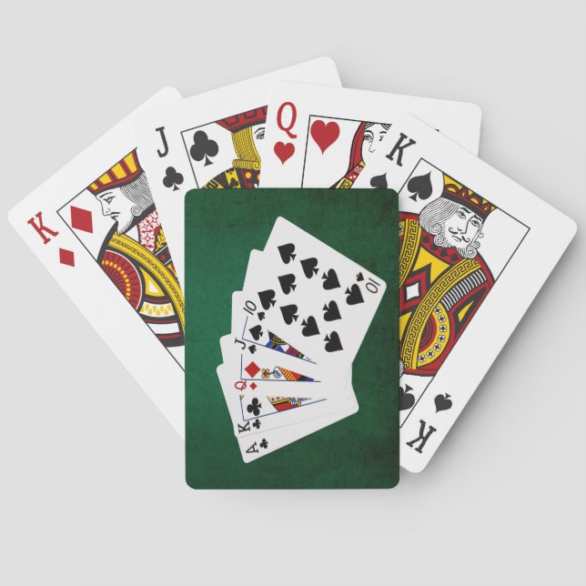 Poker Händer - Rakt - Ace to Ten Casinokort (Baksidan)