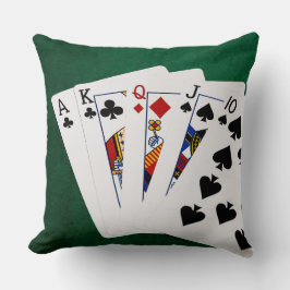 Poker Händer - Rakt - Ace to Ten Kudde