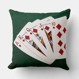 Poker Händer - Royal - - Diamanter Kostym Kudde