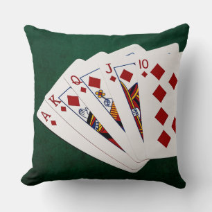 Poker Händer - Royal - - Diamanter Kostym Kudde