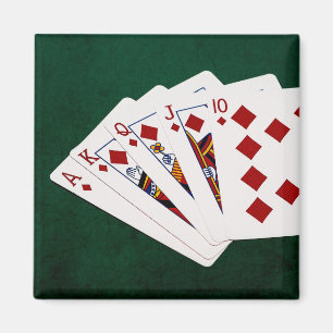 Poker Händer - Royal - - Diamanter Kostym Magnet