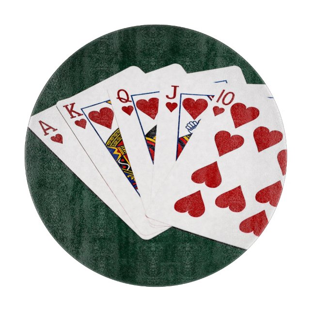 Poker Händer - Royal Flush - Hearts Kostym (Framsidan)