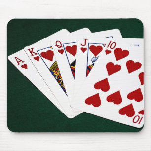 Poker Händer - Royal Flush - Hearts Kostym Musmatta