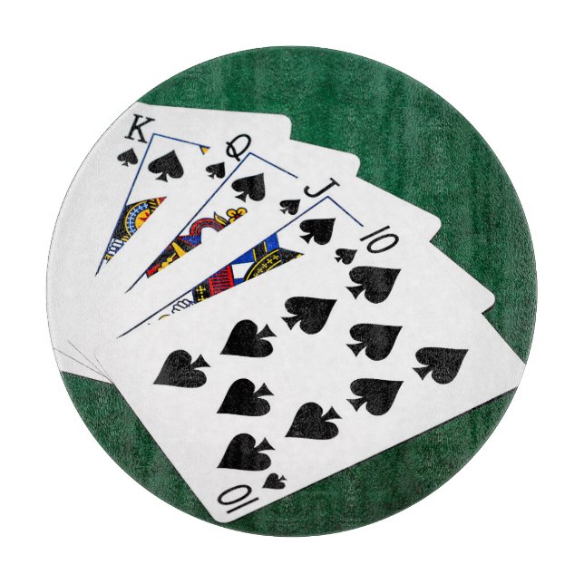 Poker Händer - Royal Flush - Spades Kostym (Framsidan)