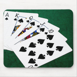 Poker Händer - Royal Flush - Spades Kostym Musmatta
