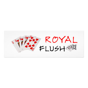 Poker Händer - Royal - tömning Fototryck