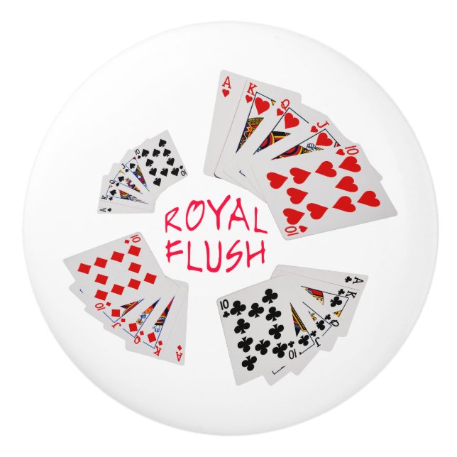 Poker Händer - Royal - tömning Knopp (Framsidan)