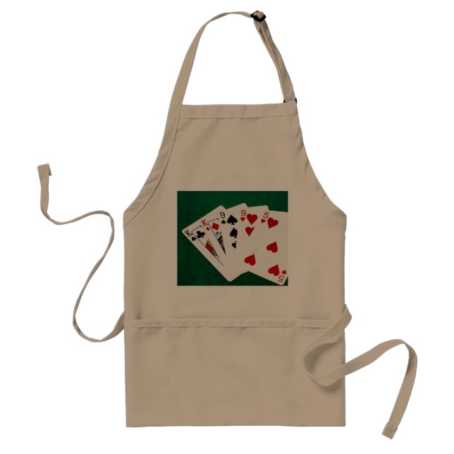 Poker Händer - två par - Kung, nio Förkläde (Framsidan)