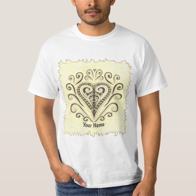 Poker Hearts  T Shirt (Framsida)