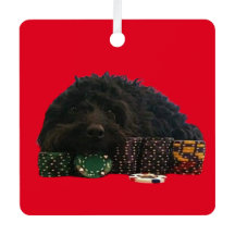 Poker Hund Ornament