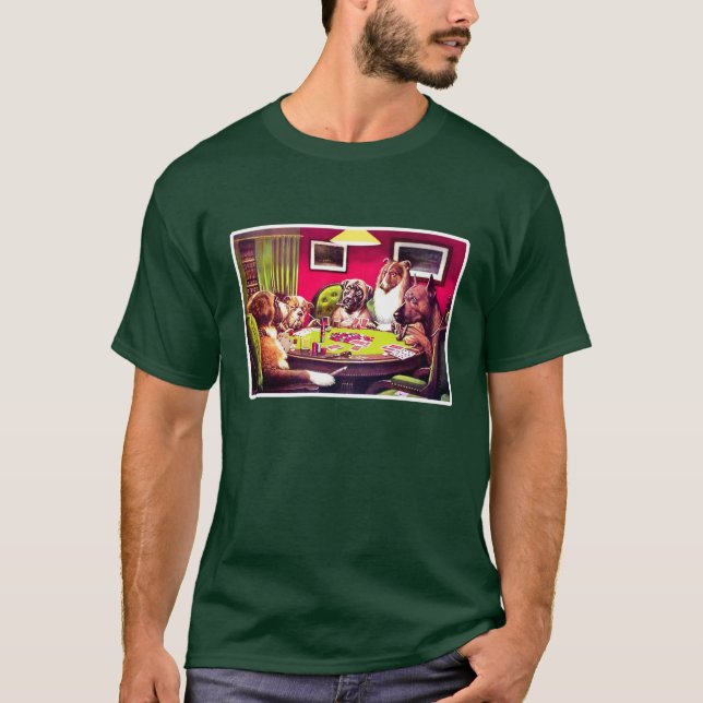 Poker Hundar: En djärv bluff Tee Shirt (Framsida)