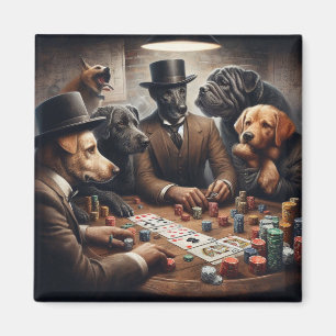 Poker Hundar Magnet