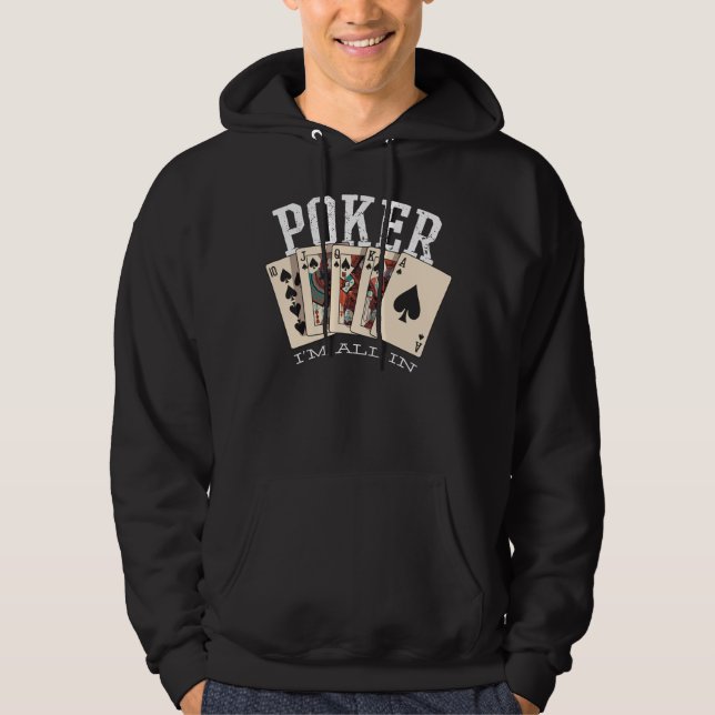 Poker Im allt in Hoodie (Framsida)