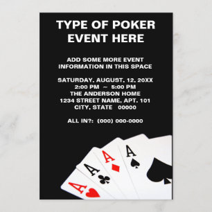 Poker-inbjudningar Inbjudningar