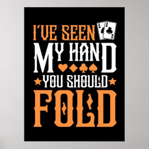 Poker jag har sett min hand poster