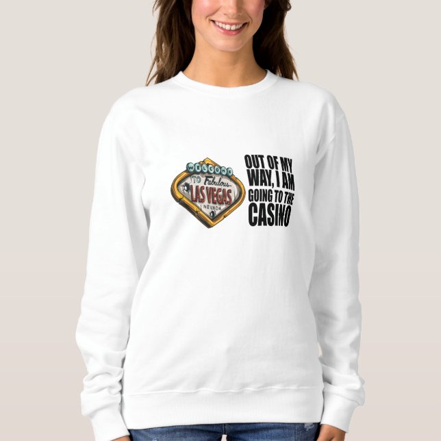 Poker, jag ska till kasinot. t shirt (Framsida)
