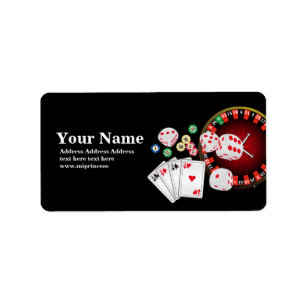 poker, kasino, vuxen, returadress adressetikett