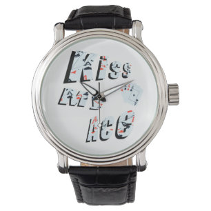 Poker Kiss My Ace, Manar Leather Watch. Armbandsur