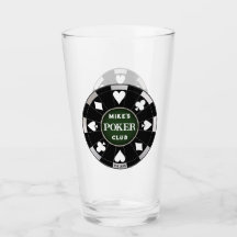 Poker Klubb Black Poker Chip w Spela upp Kostym