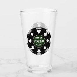 Poker Klubb Black Poker Chip w Spela upp Kostym Glaskopp