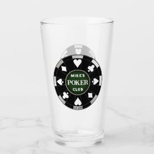 Poker Klubb Black Poker Chip w Spela upp Kostym Glaskopp
