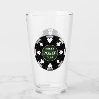 Poker Klubb Black Poker Chip w Spela upp Kostym Glaskopp