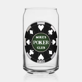 Poker Klubb Chip Beer kan Glass Drinkware