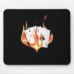 Poker Kort Ess Flamma Casino Spelande Spelare Pres Musmatta