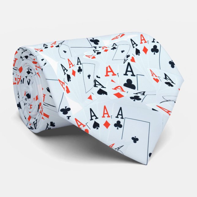 Poker-kort Ess Mönster Slips (Rullad)