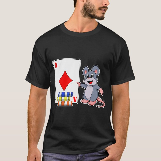 Poker-kort för muspekaren Poker chip T Shirt (Framsida)