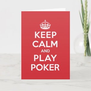 Poker-kort för uppspelning av Lugn i behålla Hälsn Kort