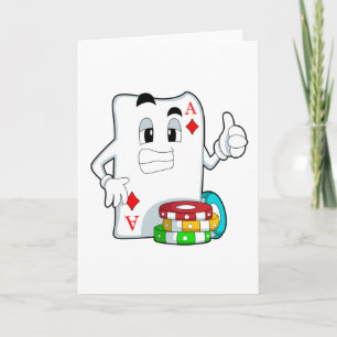 Poker-kort med Poker chip Kort