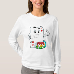 Poker-kort med Poker chip T Shirt
