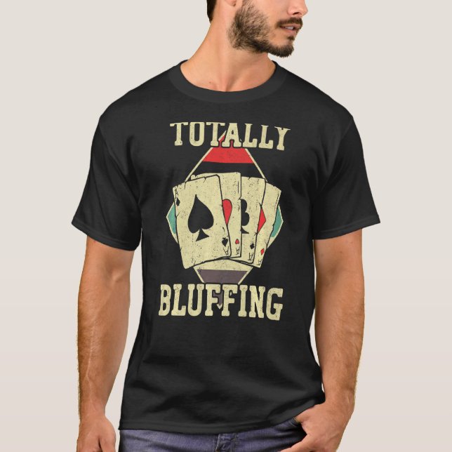 Poker-kort, Vintage - helt blåsande T Shirt (Framsida)