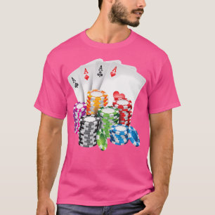 Poker Kung Queen Card Casino Chip Gambling T Shirt