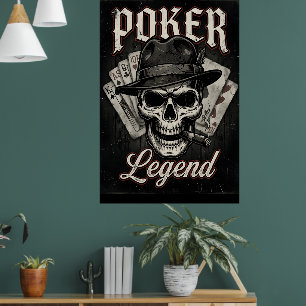 Poker Legend Rolig Tröja Jag Älskar Poker Texas Ho Poster