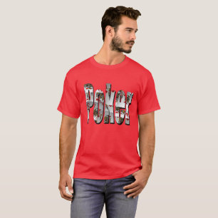 Poker-Logotyp gjord med kö. T Shirt