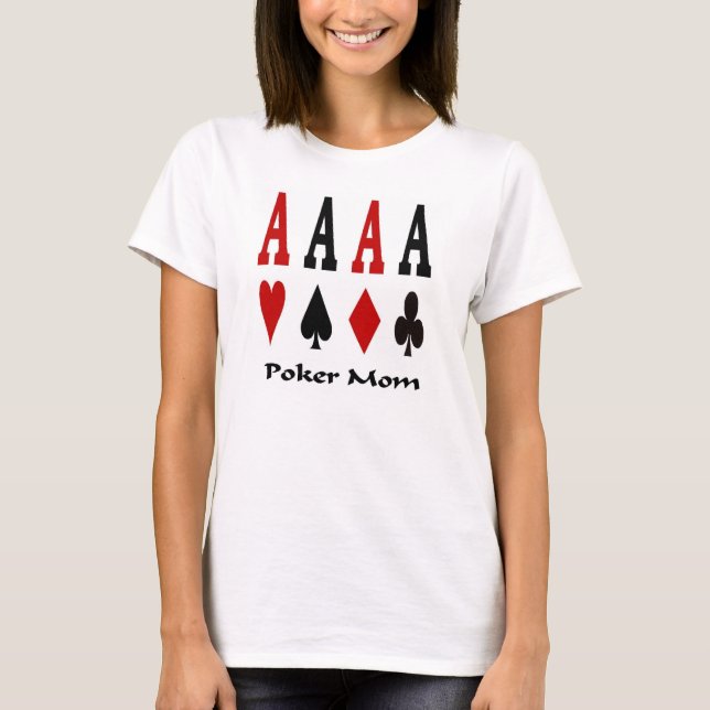 Poker Mamma 4 Aces Baby Doll Tee (Framsida)