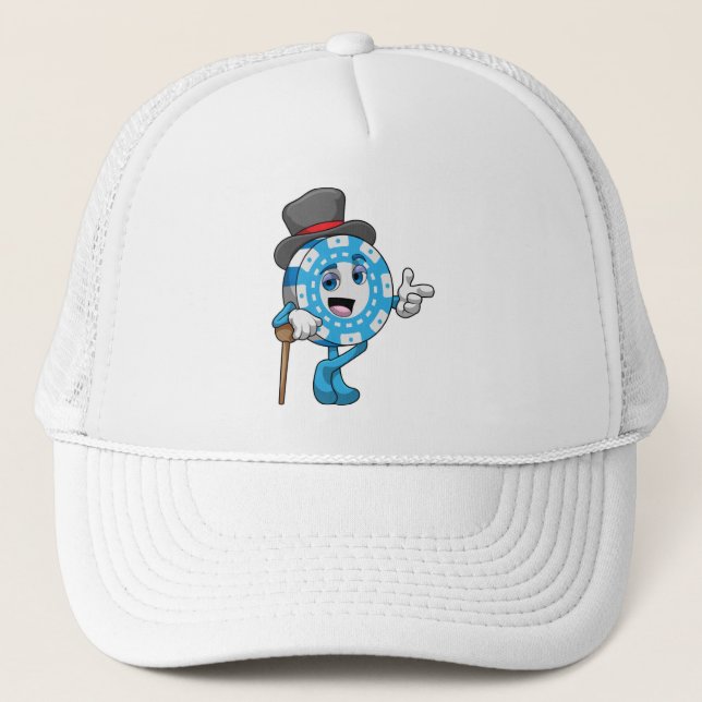 Poker med Poker chip Keps (Framsida)