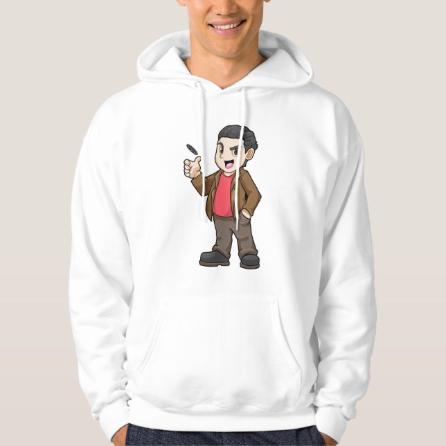 Poker med vänner hoodie (Framsida)