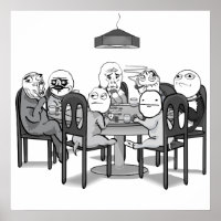 Poker Meme Hundar Poster