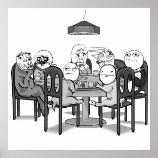 Poker Meme Hundar Poster