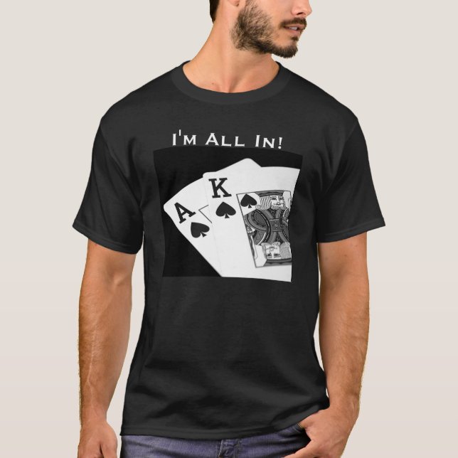 Poker mig all förmiddag in!  Texas rymmer dem Tee Shirt (Framsida)